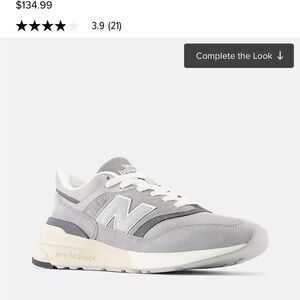 New Balance 997R Classic Gray and White Trainers NWOT